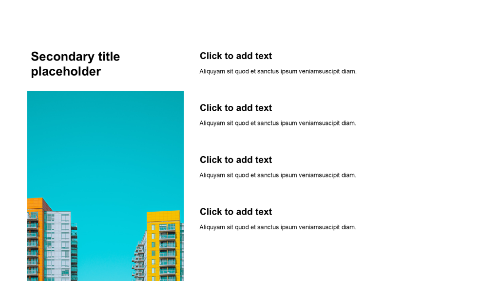 Simple and flat with image list