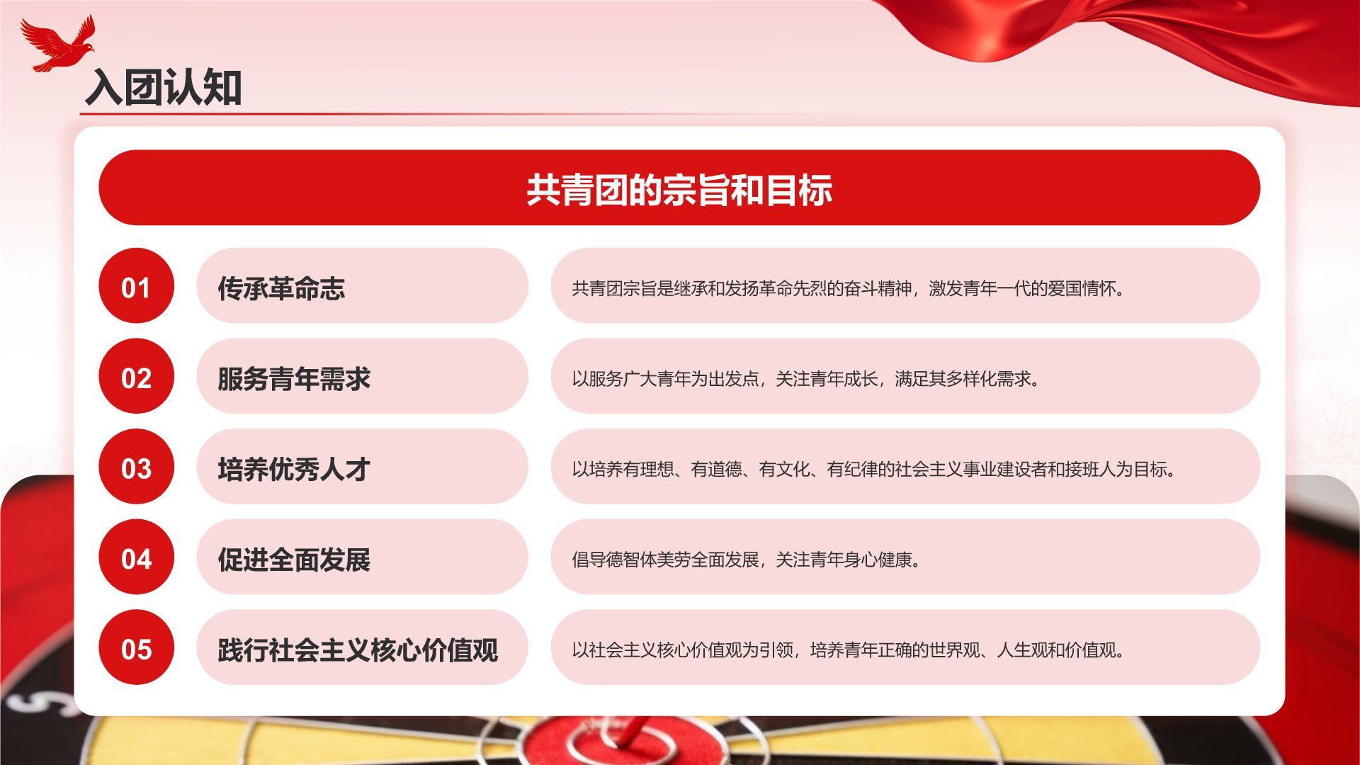 红色党政风入团申请答辩汇报PPT模板