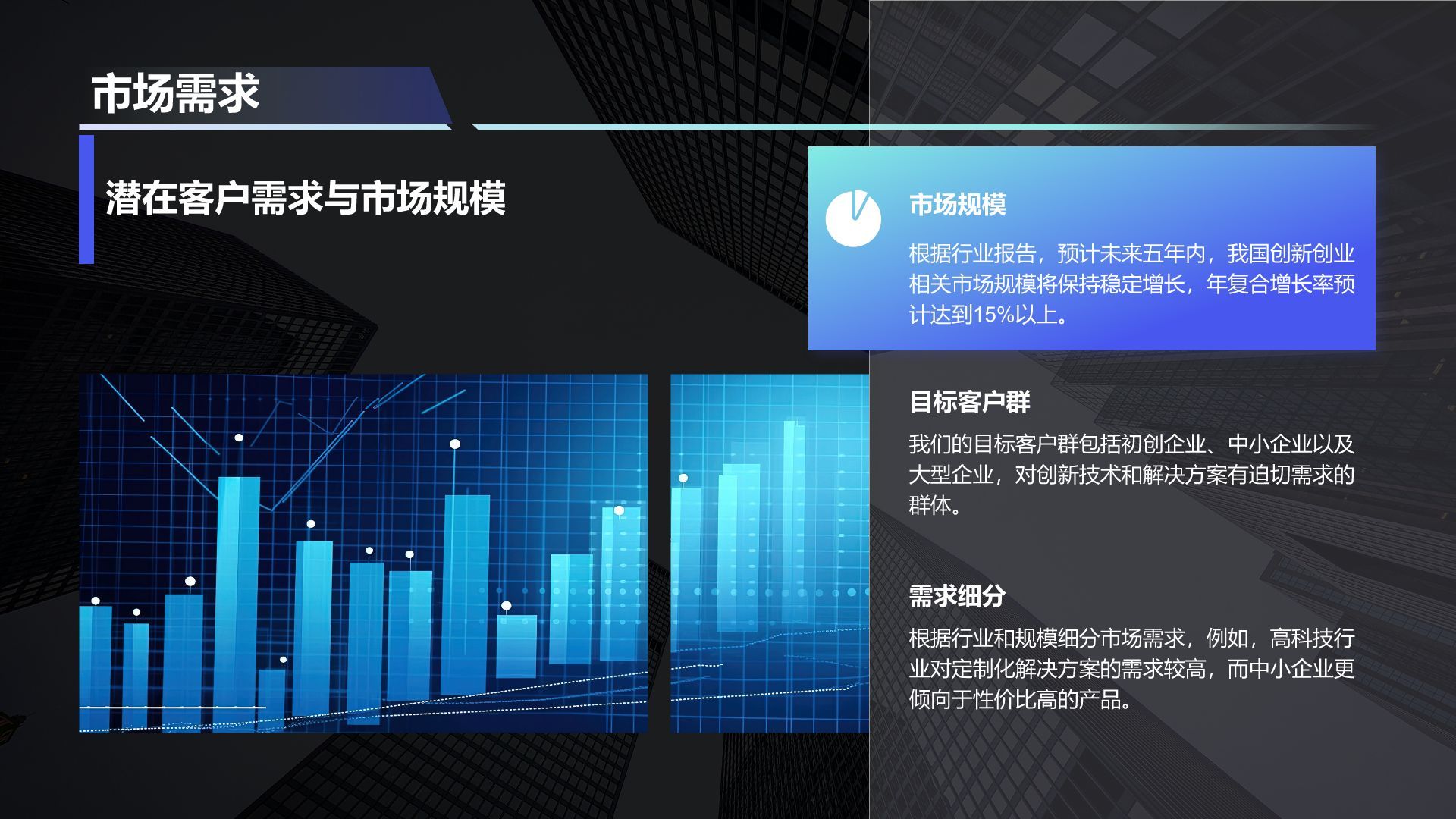 蓝色商务风创新创业项目实施计划PPT模板