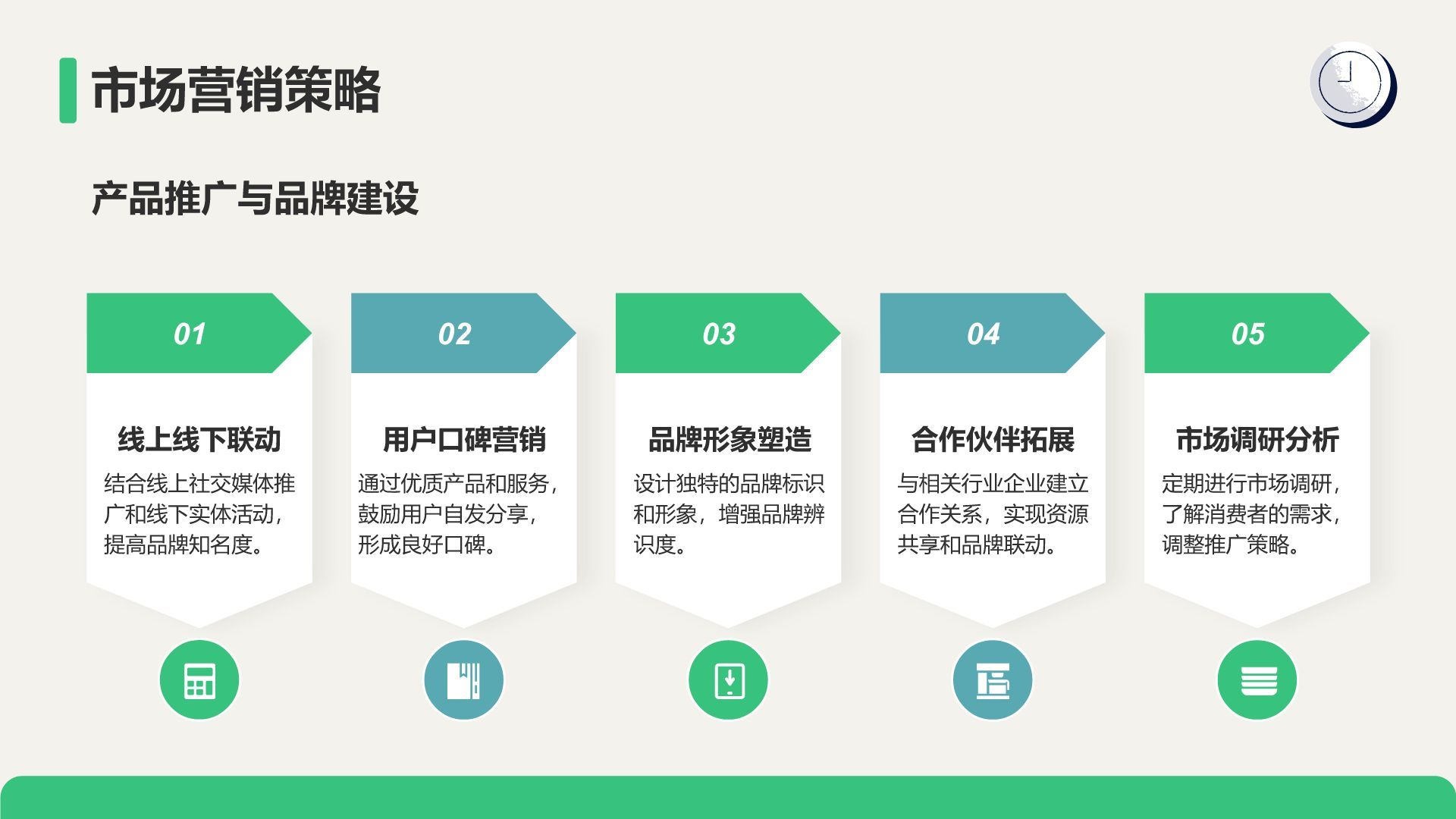 绿色插画风大学生创业计划书PPT模板