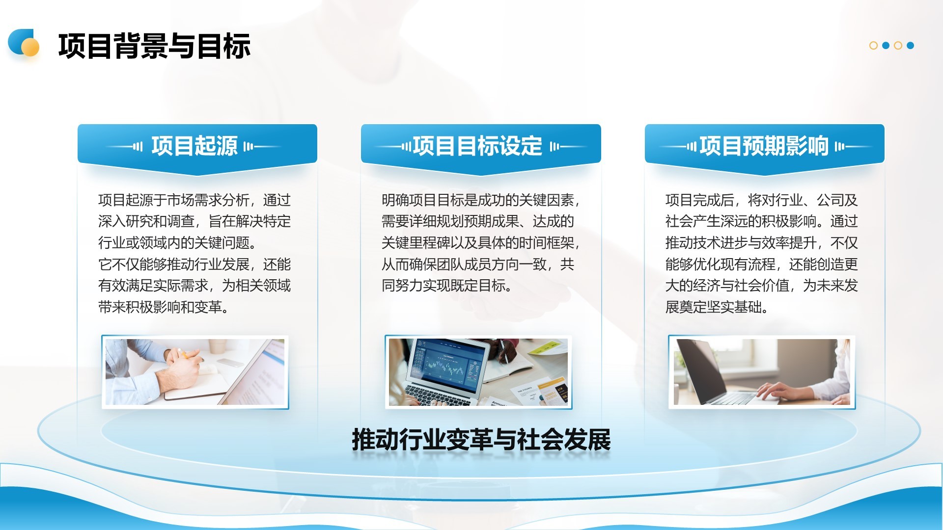 青绿商务风重点项目推进总结PPT模板