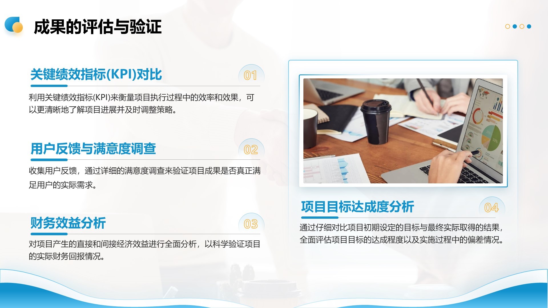 青绿商务风重点项目推进总结PPT模板
