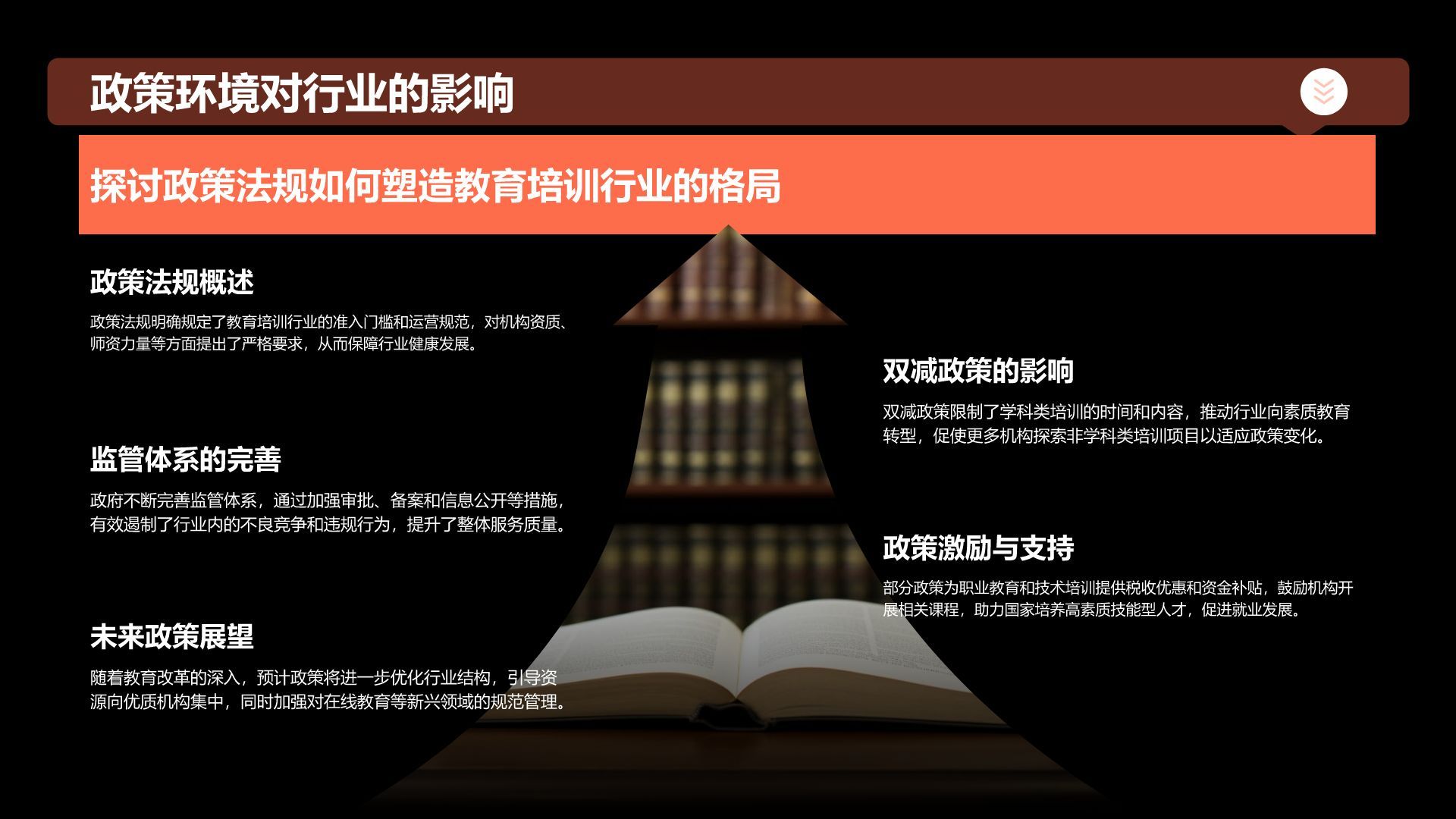 红色商务风教育培训行业商业计划书PPT模板