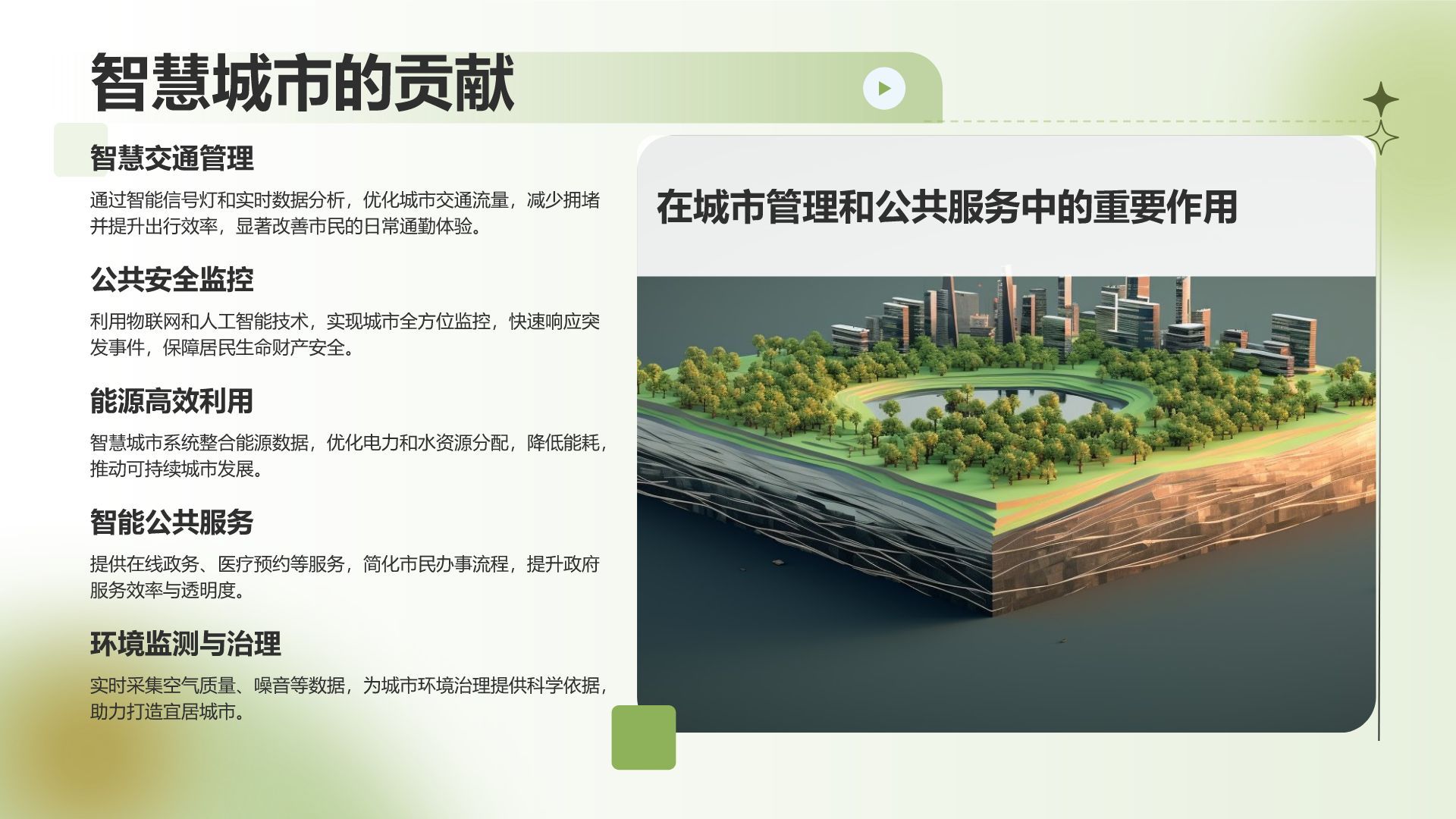 绿色渐变风通用行业产品发布会PPT模板