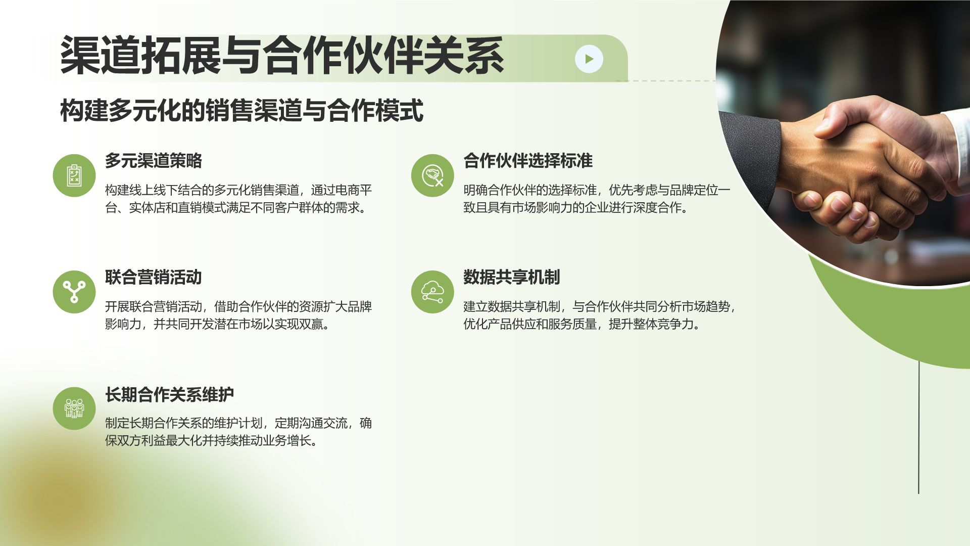绿色渐变风通用行业产品发布会PPT模板