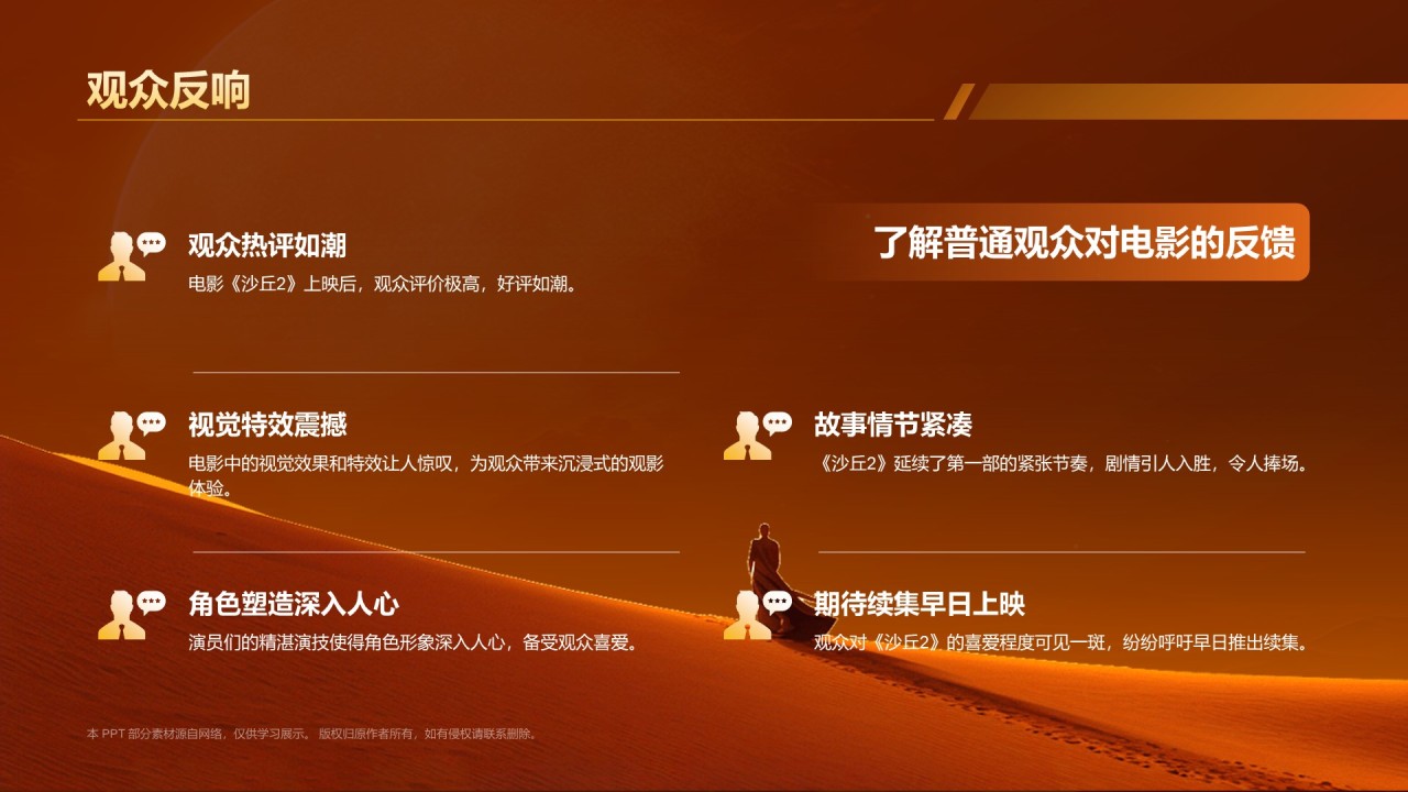 橙色电影《沙丘2》内容介绍PPT