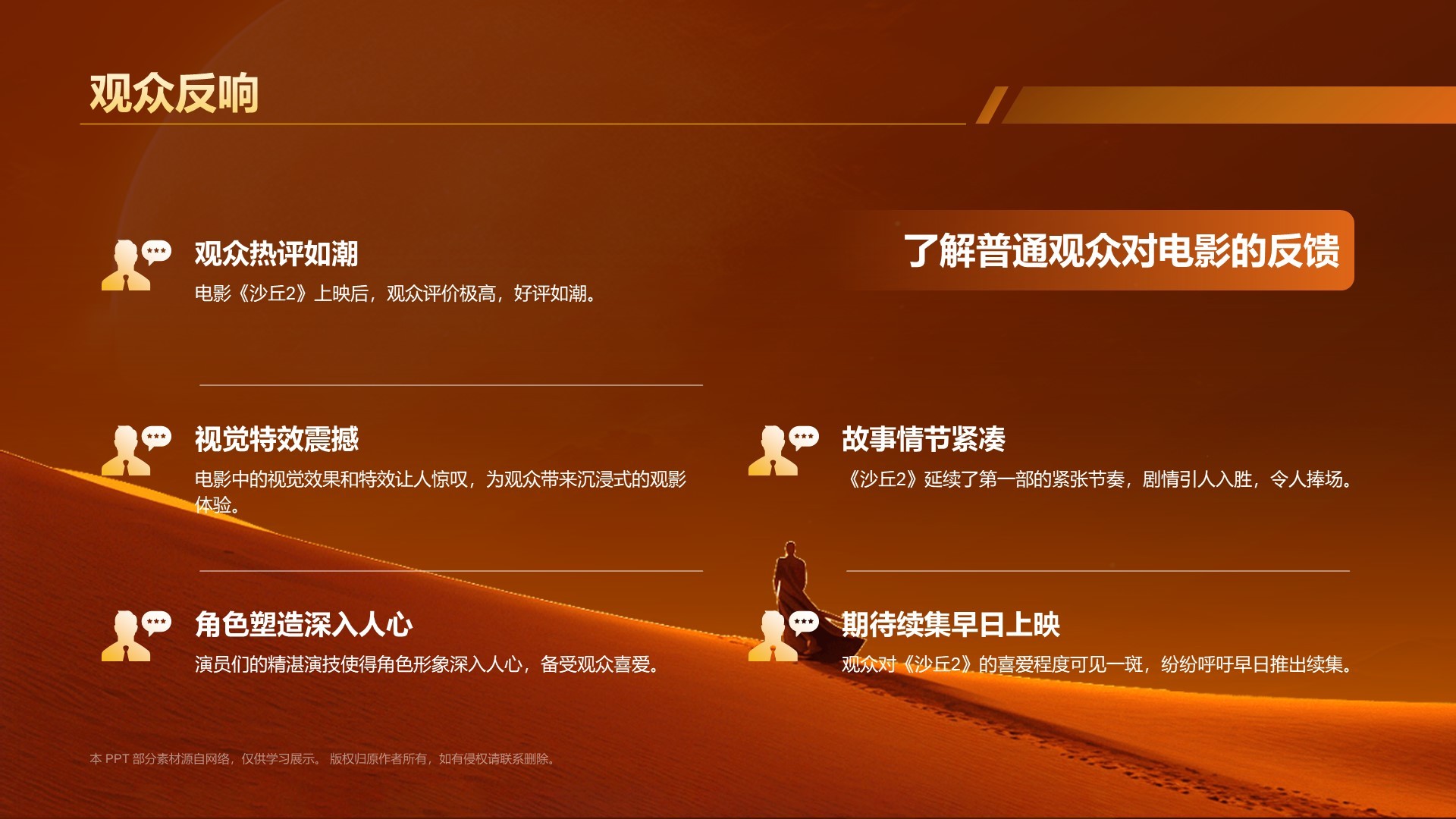 橙色电影《沙丘2》内容介绍PPT