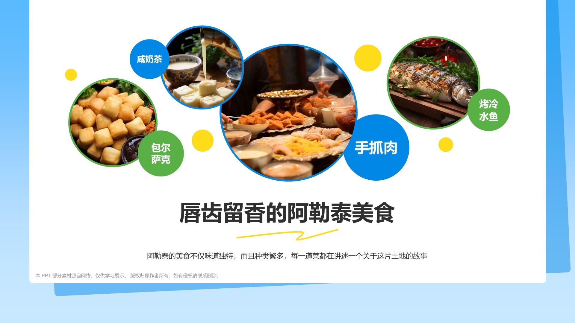 蓝色我的阿勒泰介绍PPT