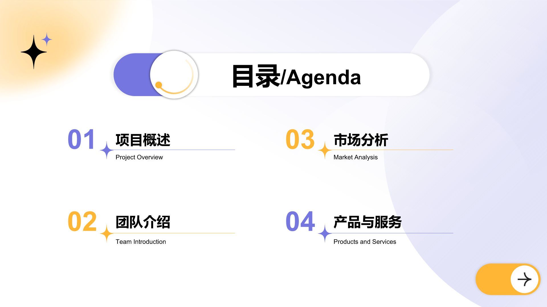 紫色渐变风创新创业计划书PPT模板PPT模板