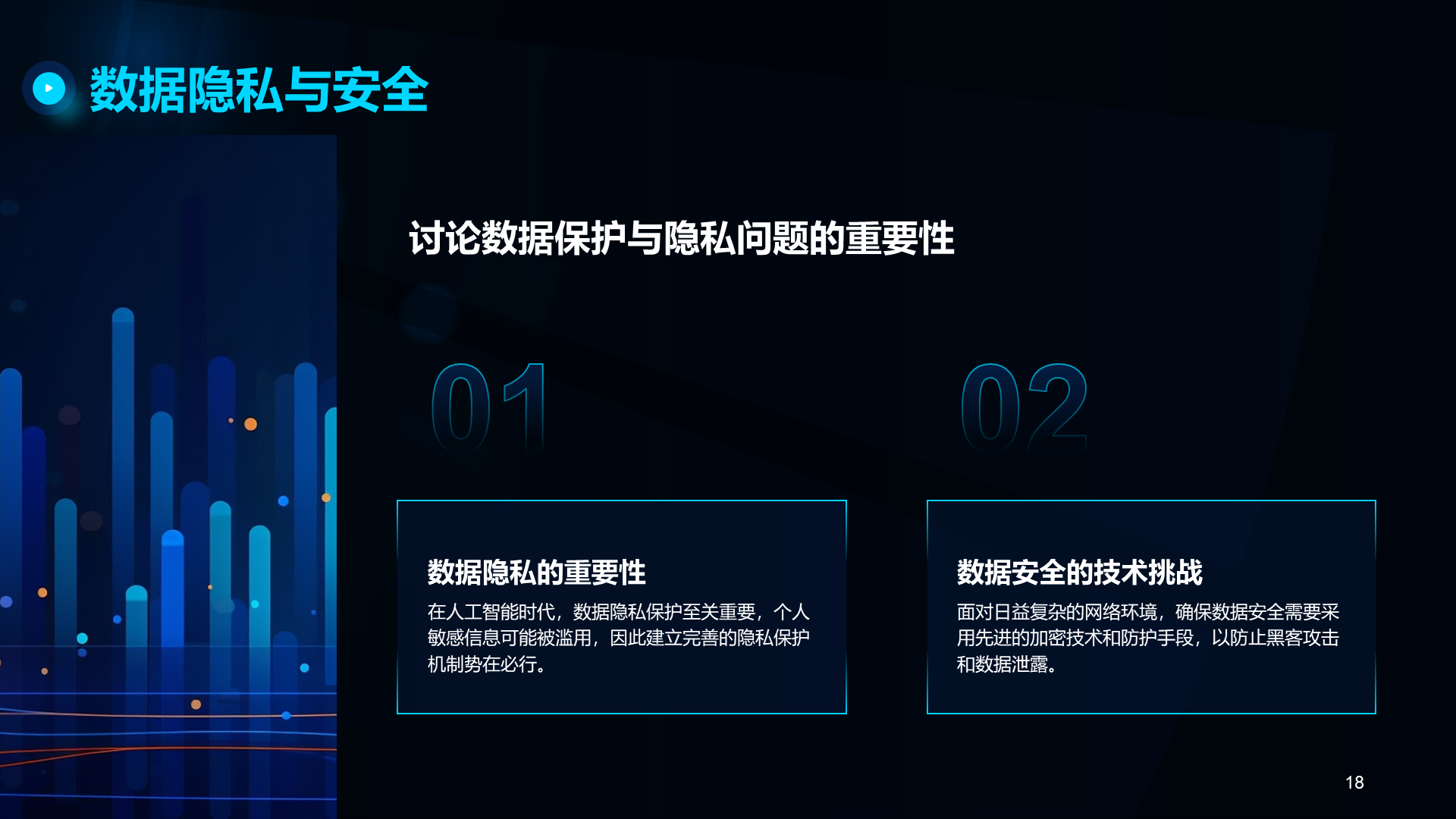 蓝色科技风人工智能基础科普课件PPT模板