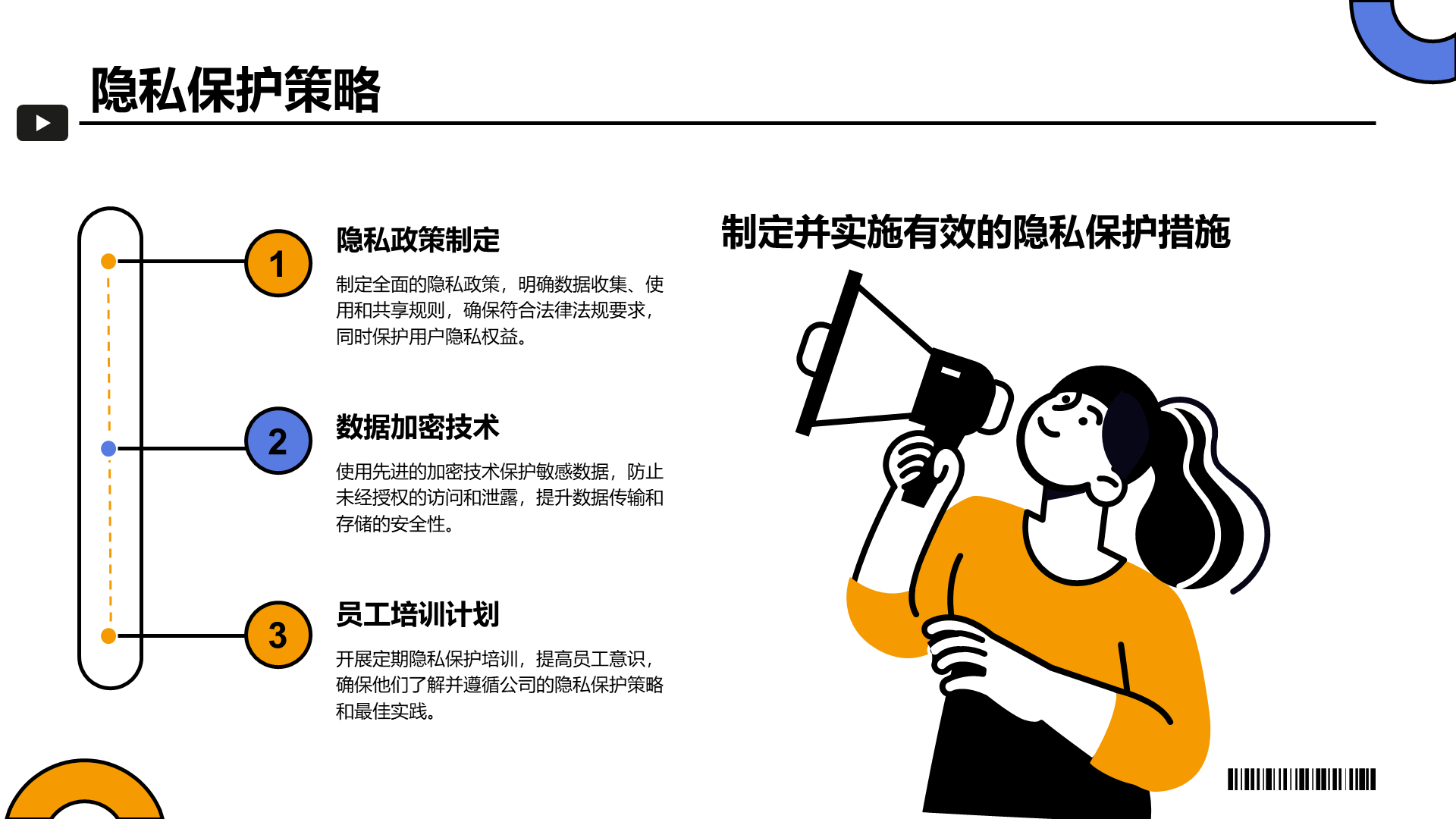 橙色插画风企业信息安全培训PPT模板