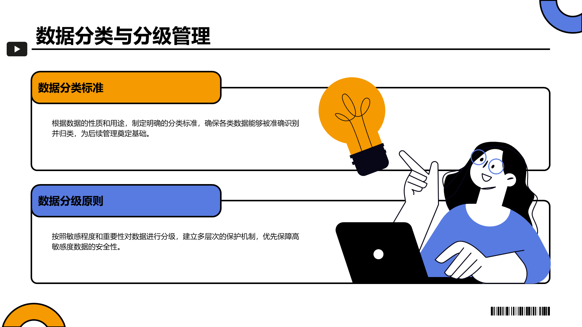 橙色插画风企业信息安全培训PPT模板