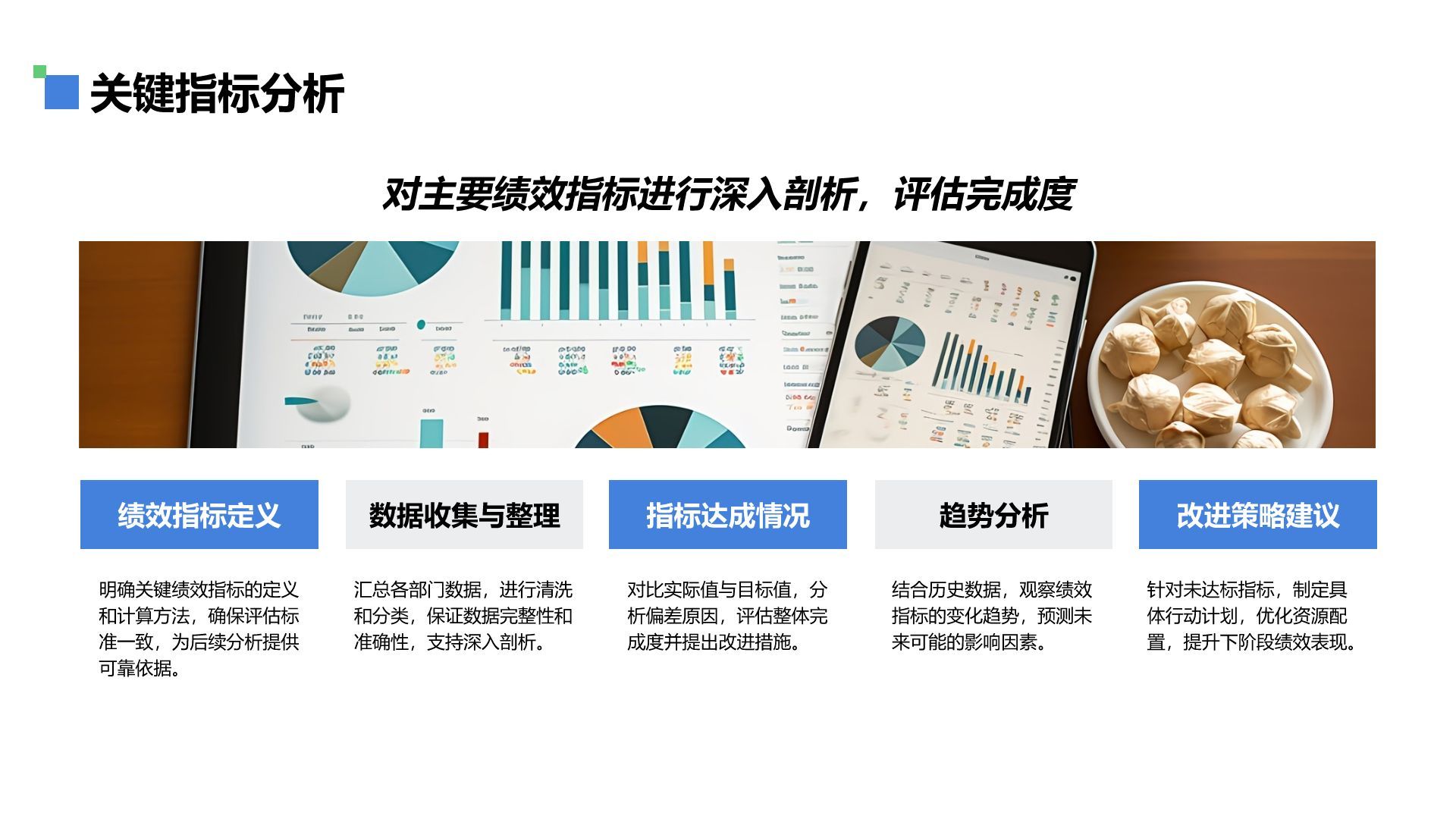 蓝色商务风通用行业工作总结PPT模板