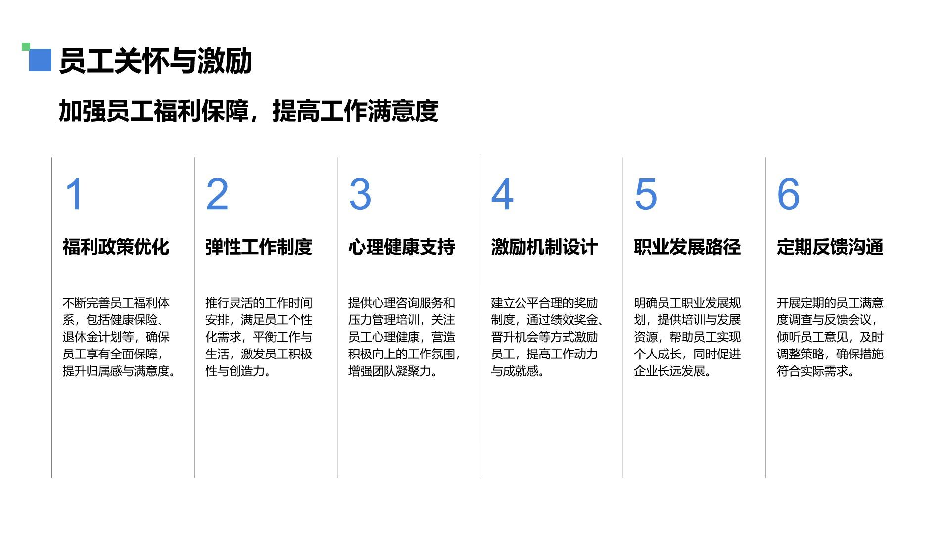 蓝色商务风通用行业工作总结PPT模板