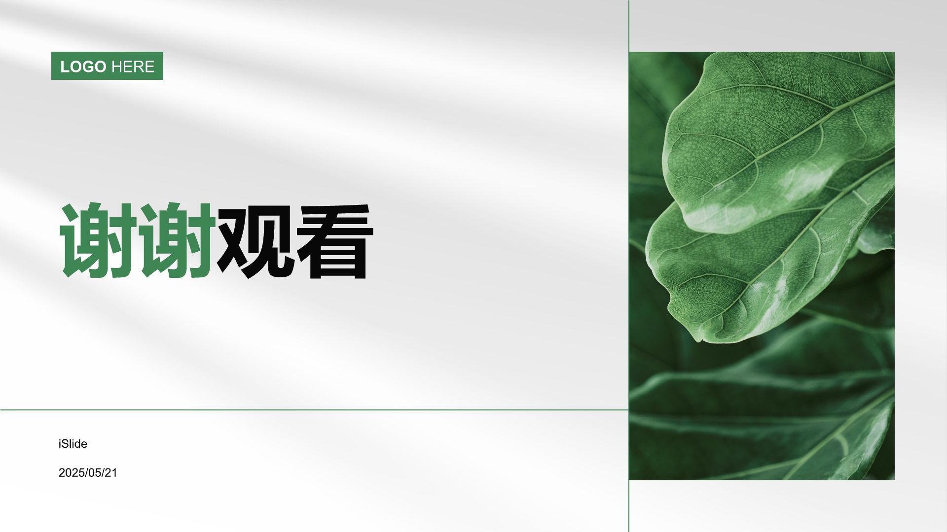 绿色小清新教育培训知识科普PPT模板