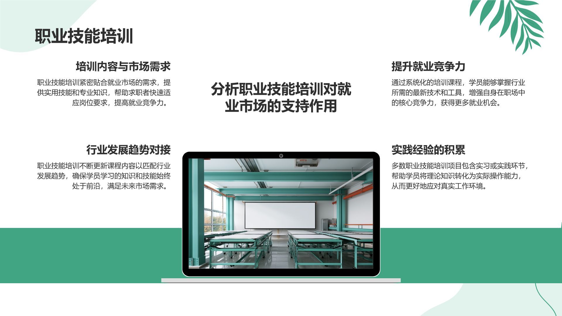 绿色小清新教育培训知识科普PPT模板