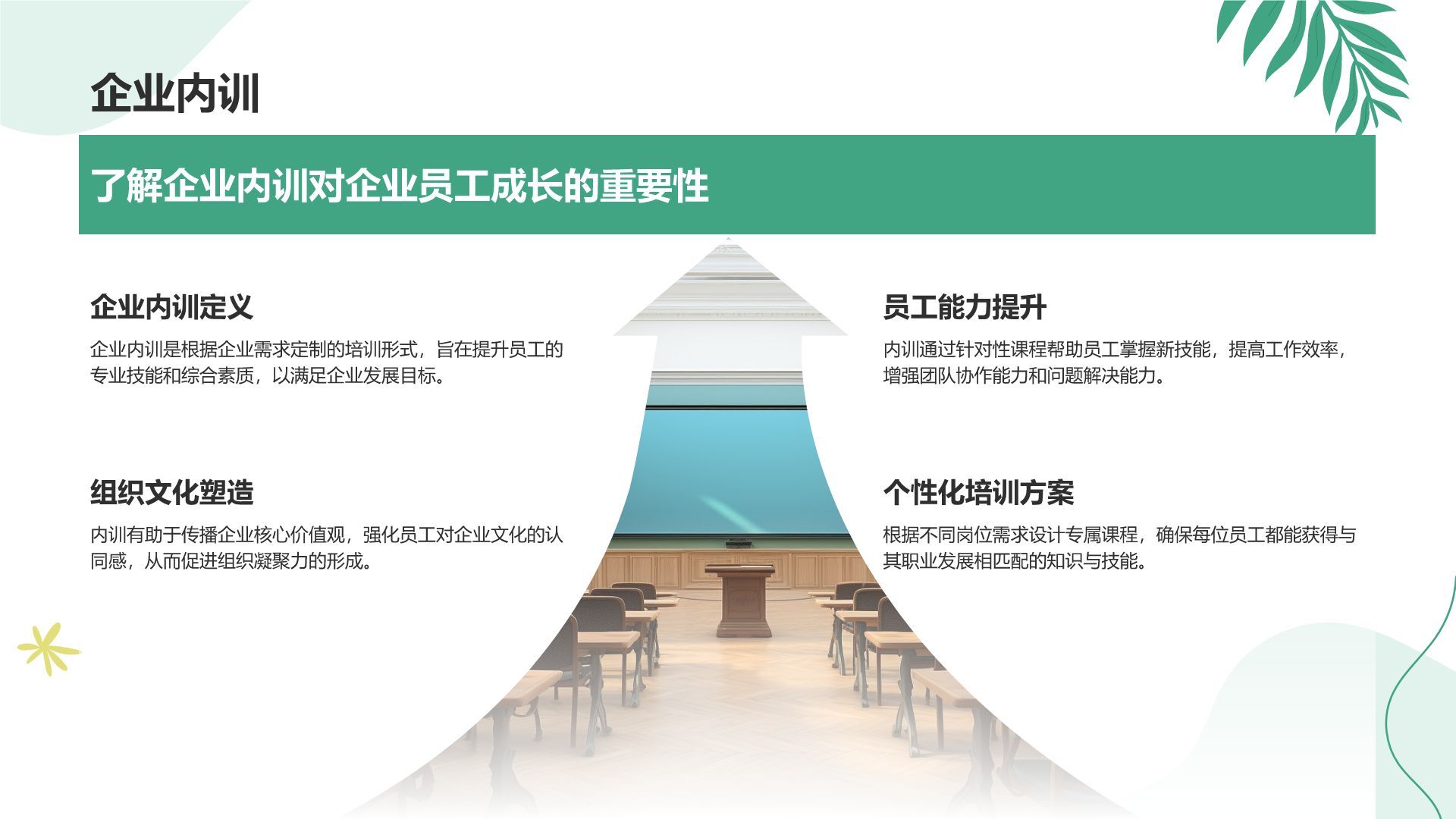 绿色小清新教育培训知识科普PPT模板