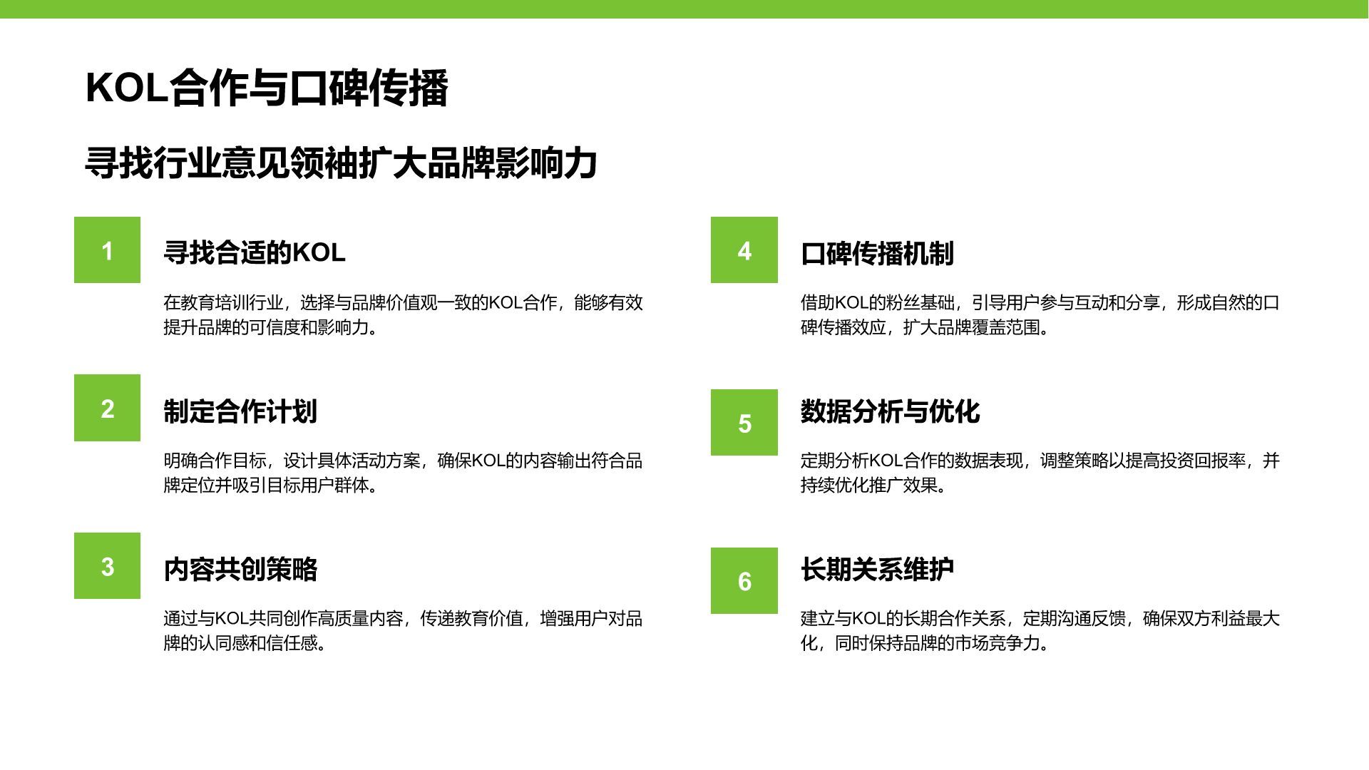 绿色简约风教育培训行业品牌提案PPT模板