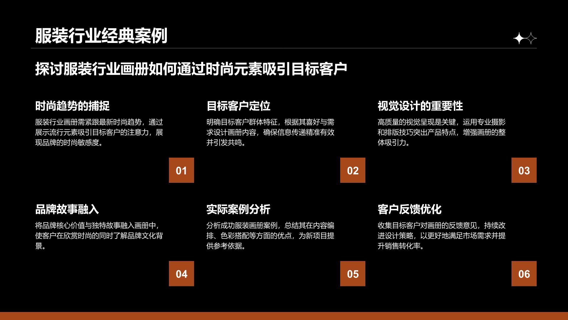 橙色商务风通用行业画册图集PPT模板