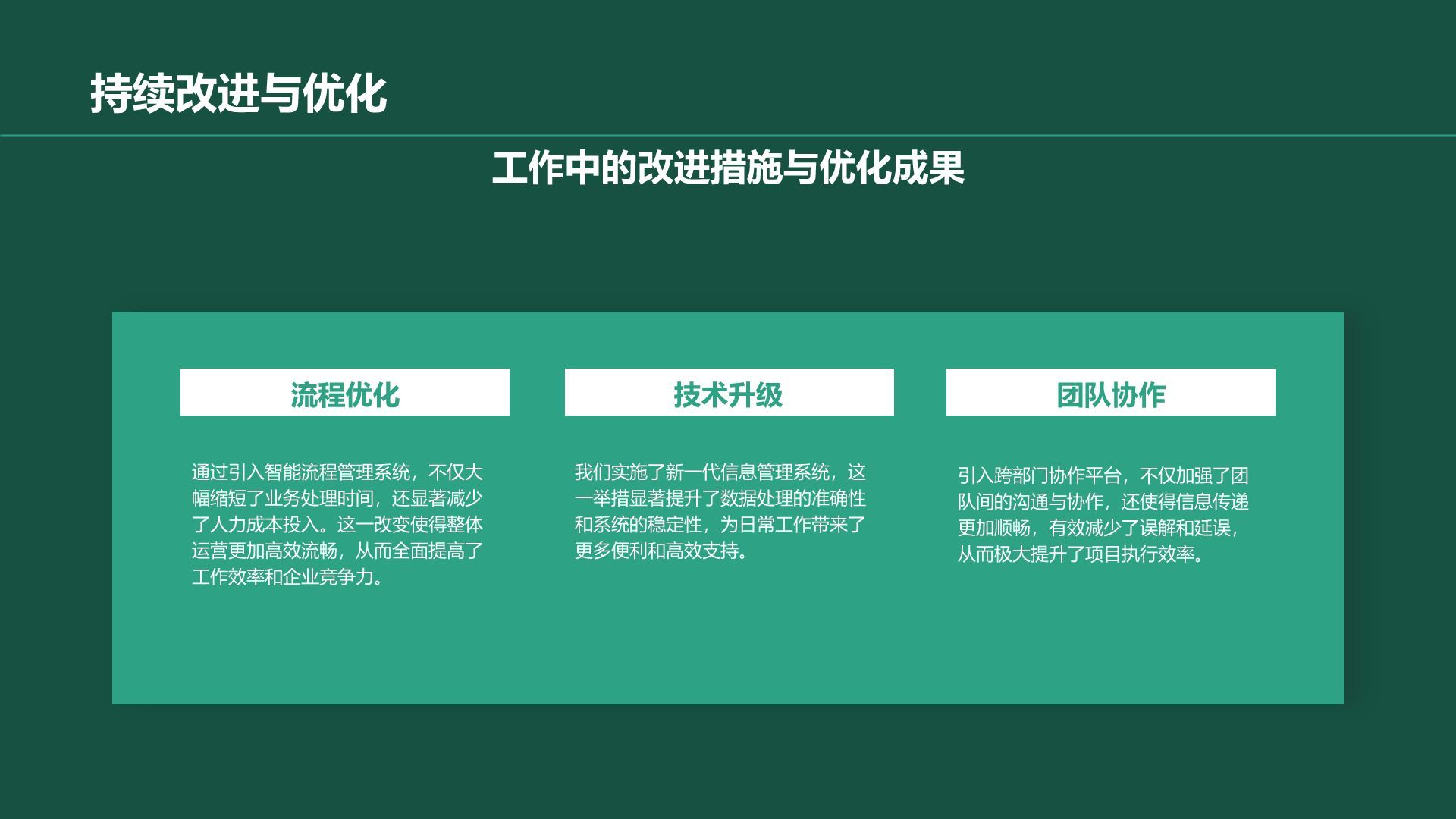 绿色商务风年中工作总结与计划PPT模板