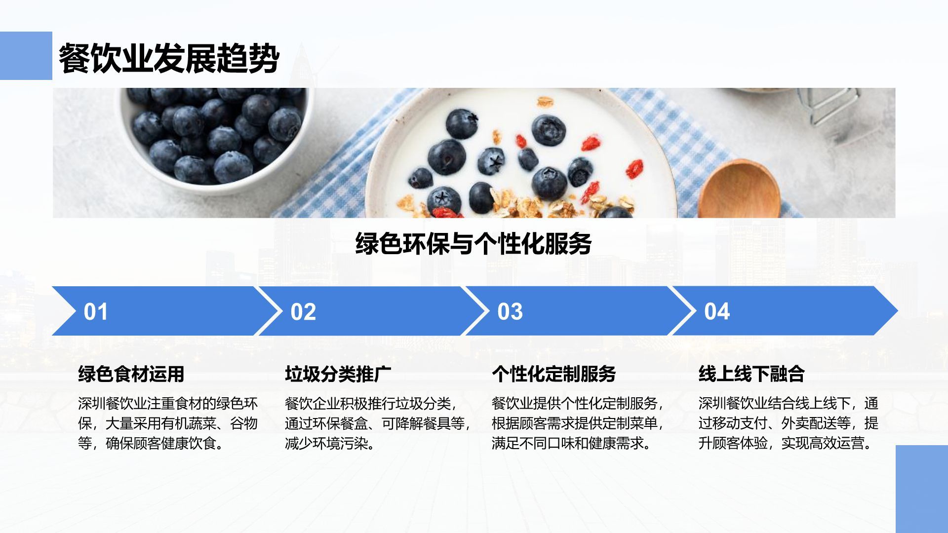蓝色商务风活力深圳：创新之都的崛起之路PPT模板