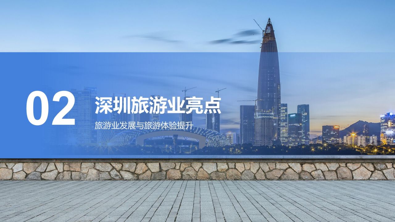 蓝色商务风活力深圳:创新之都的崛起之路PPT模板
