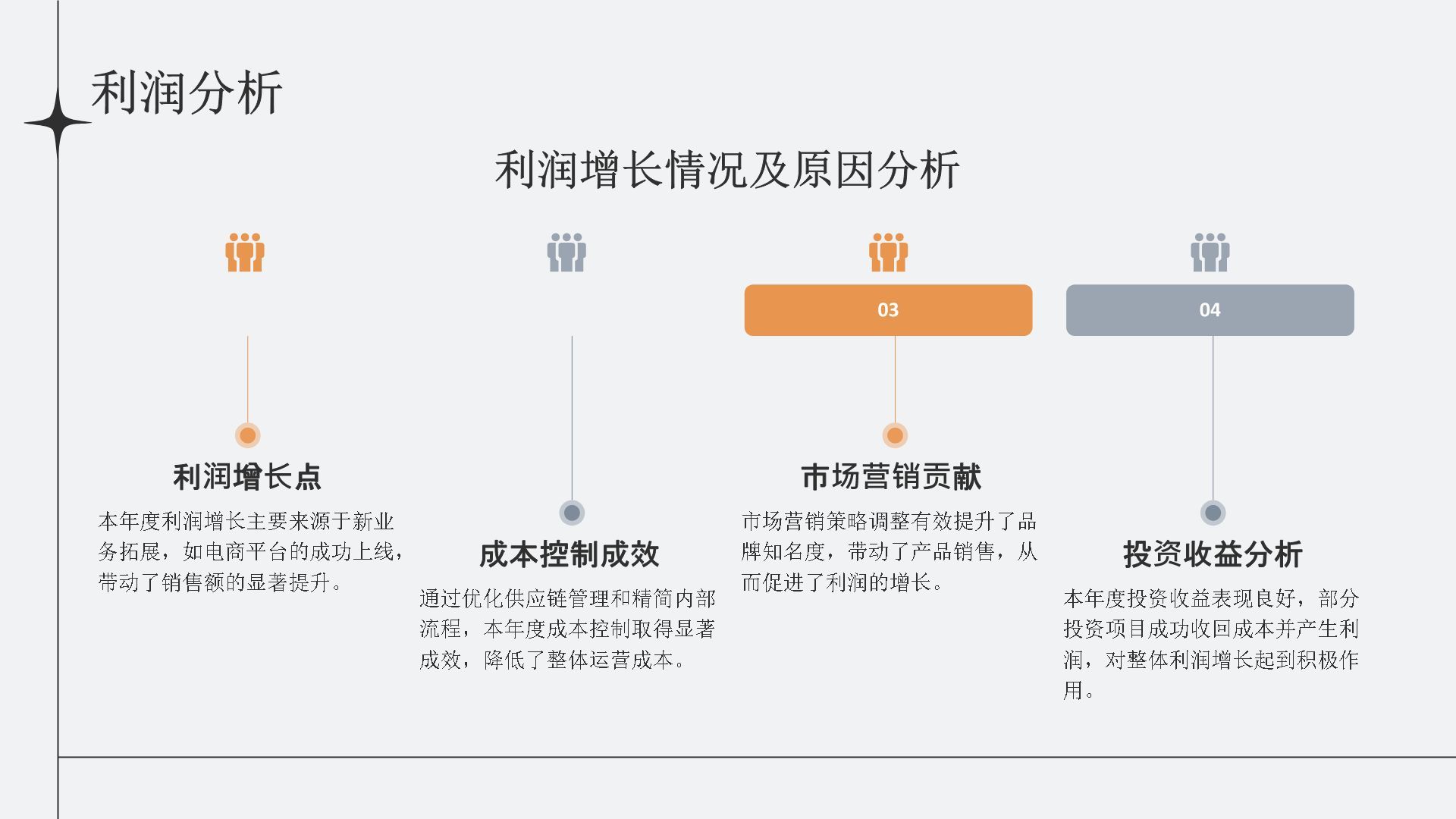 灰色简约风通用行业年中总结汇报PPT模板