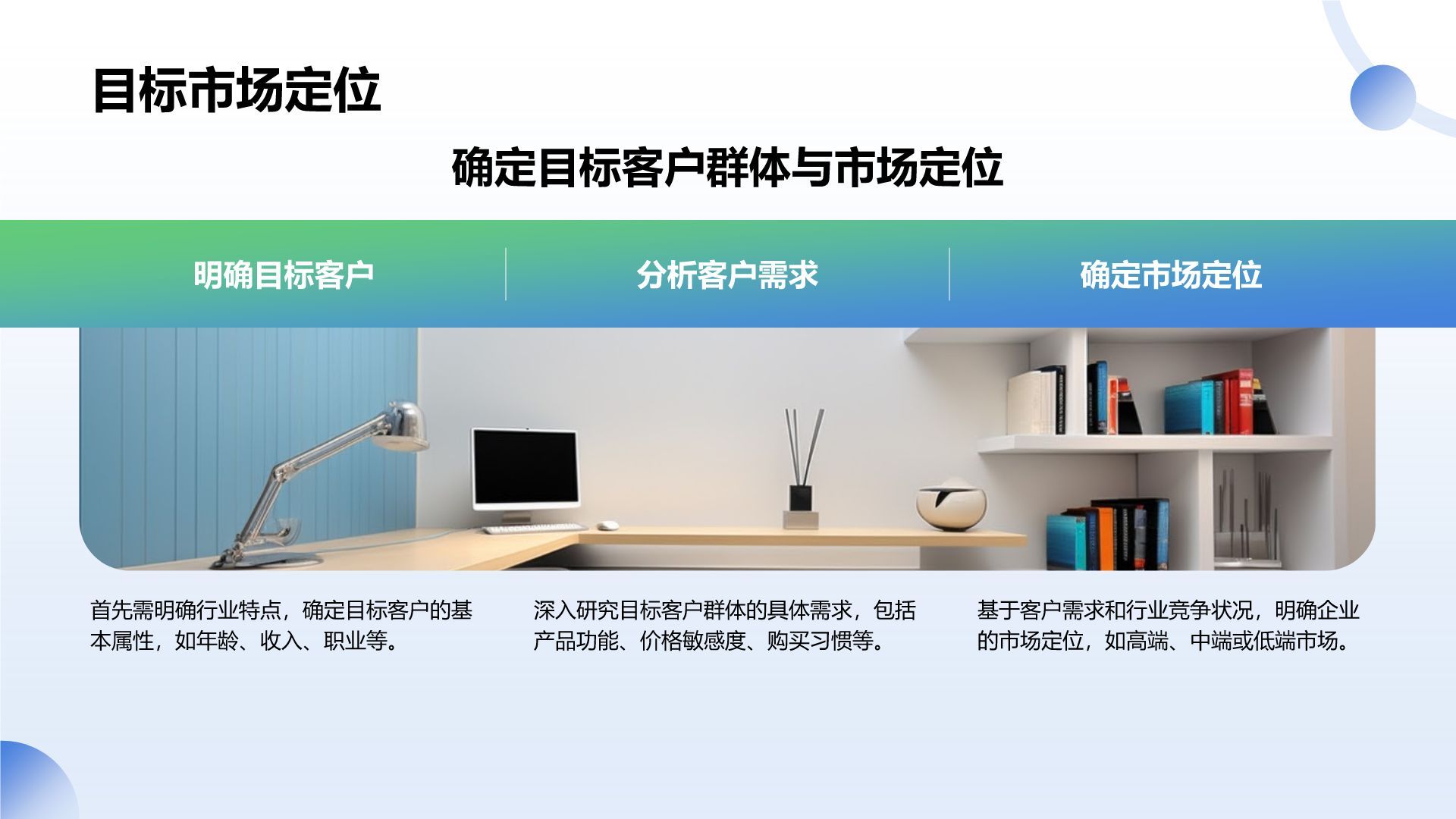 蓝色扁平风通用行业商业计划书PPT模板