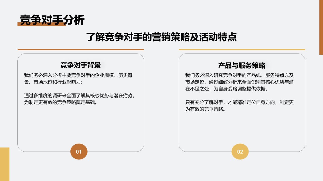 橙色扁平风通用行业活动营销策划PPT模板