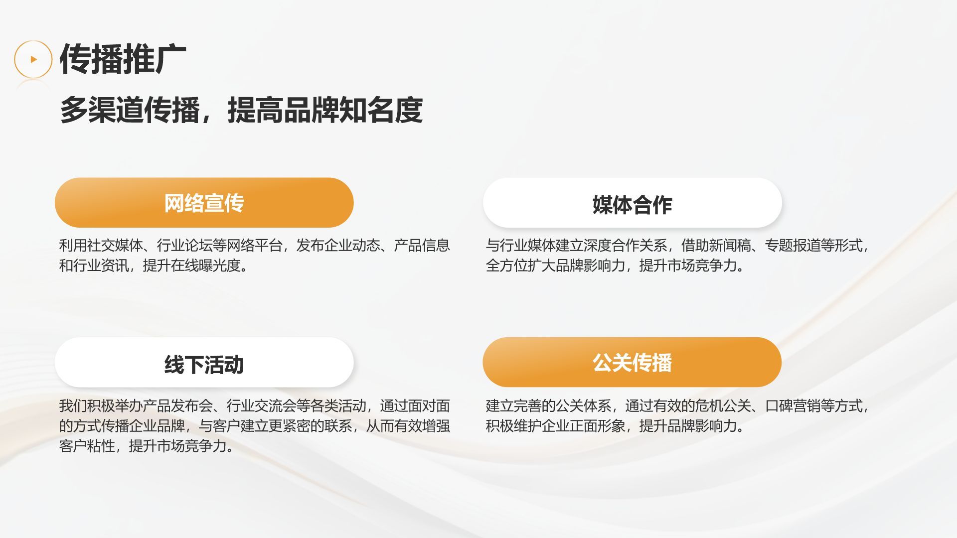 灰色简约风通用行业企业宣传PPT模板