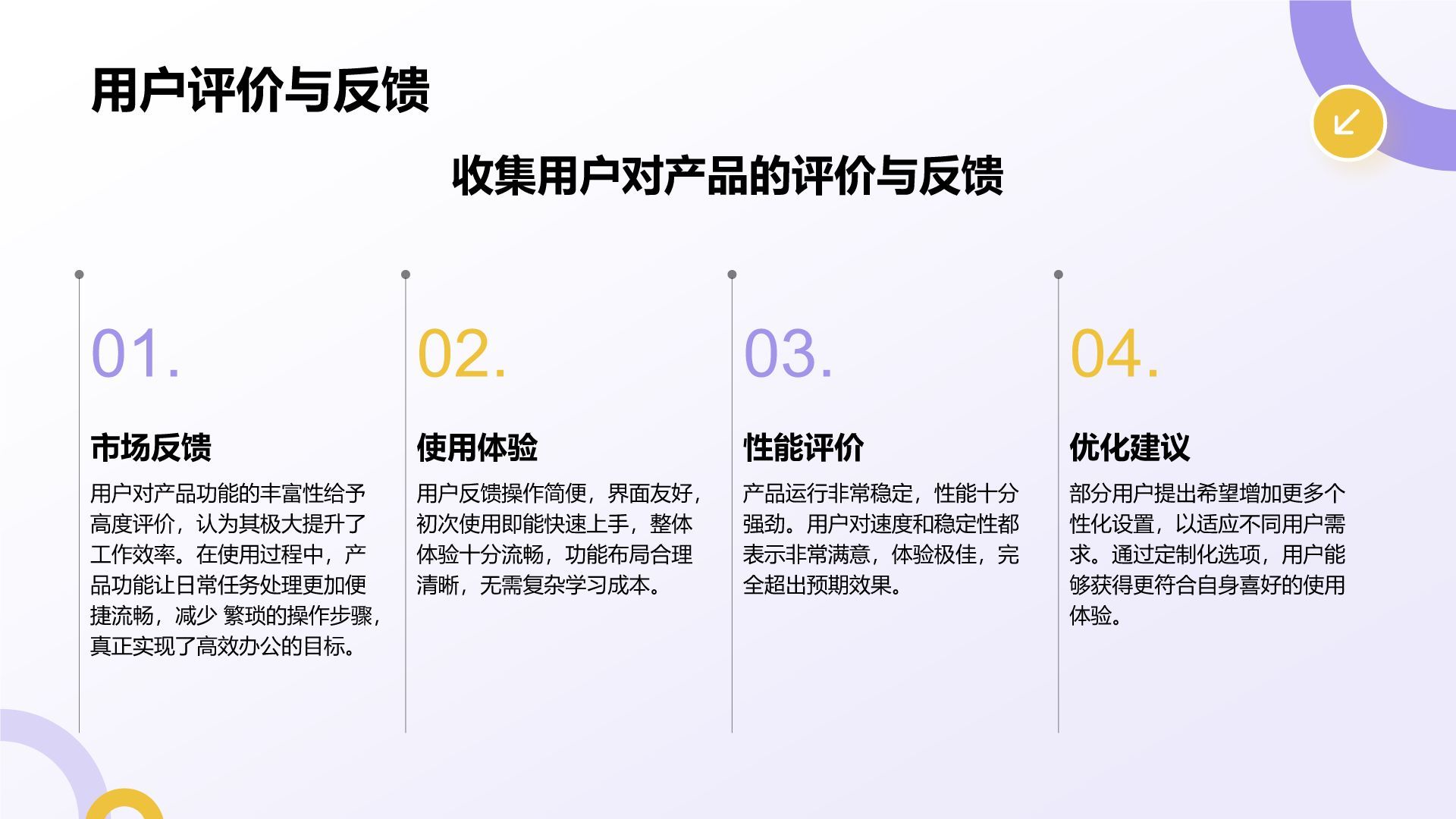 紫色扁平风通用行业产品发布会PPT模板