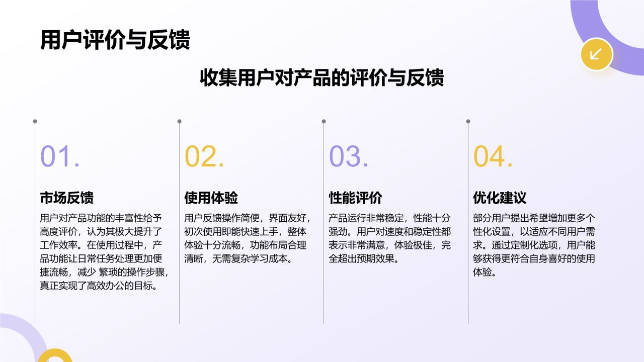 紫色扁平风通用行业产品发布会PPT模板