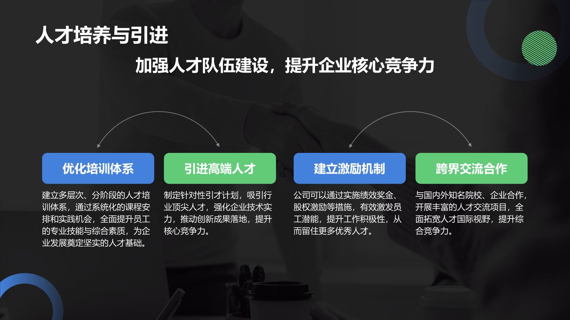 黑色扁平风通用行业工作计划汇报PPT模板