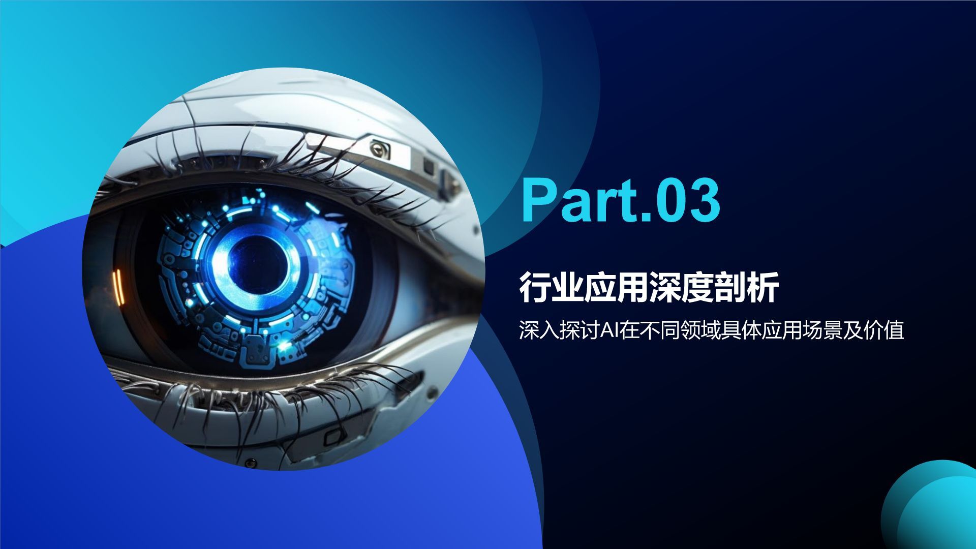 蓝色科技风通用行业AI商业计划书PPT模板
