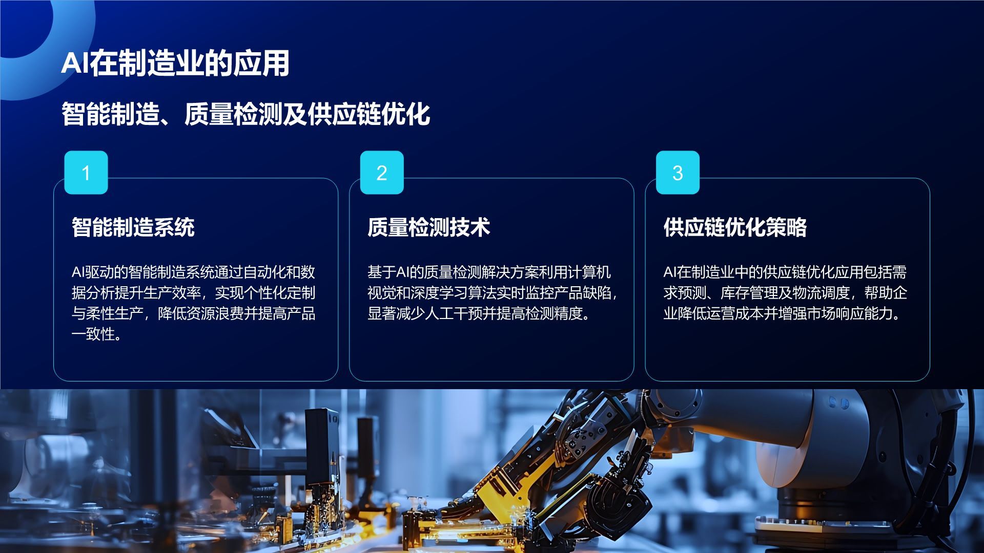 蓝色科技风通用行业AI商业计划书PPT模板