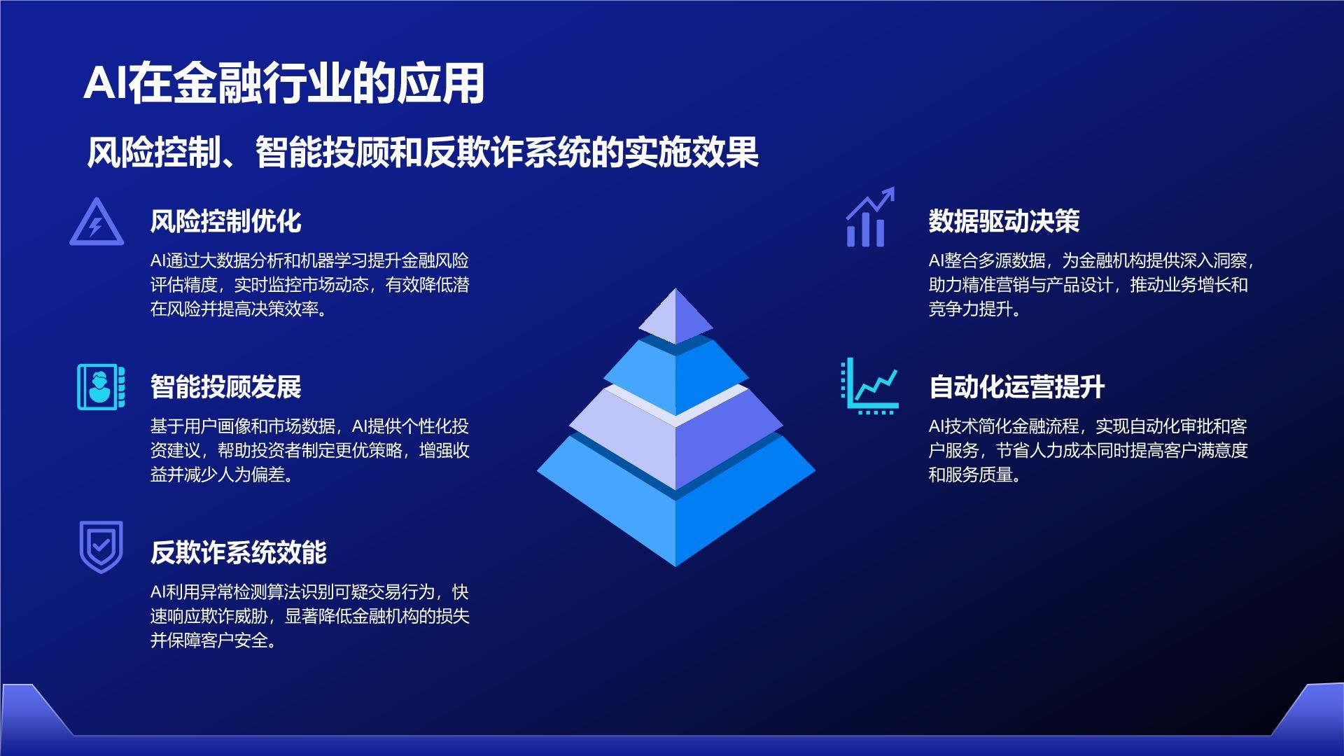 蓝色科技风通用行业AI发布会PPT模板