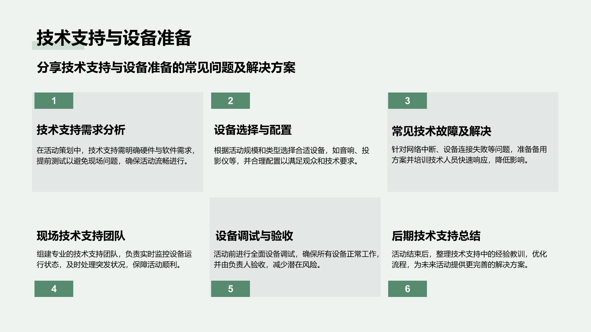 绿色商务风通用行业活动策划方案PPT模板