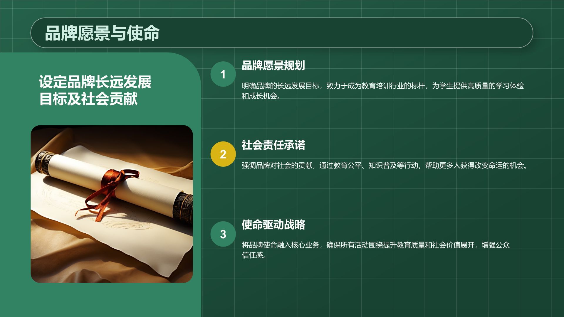 绿色3D风教育培训行业品牌提案PPT模板