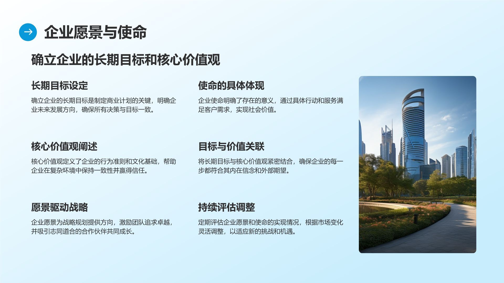 蓝色商务风通用行业商业计划书PPT模板