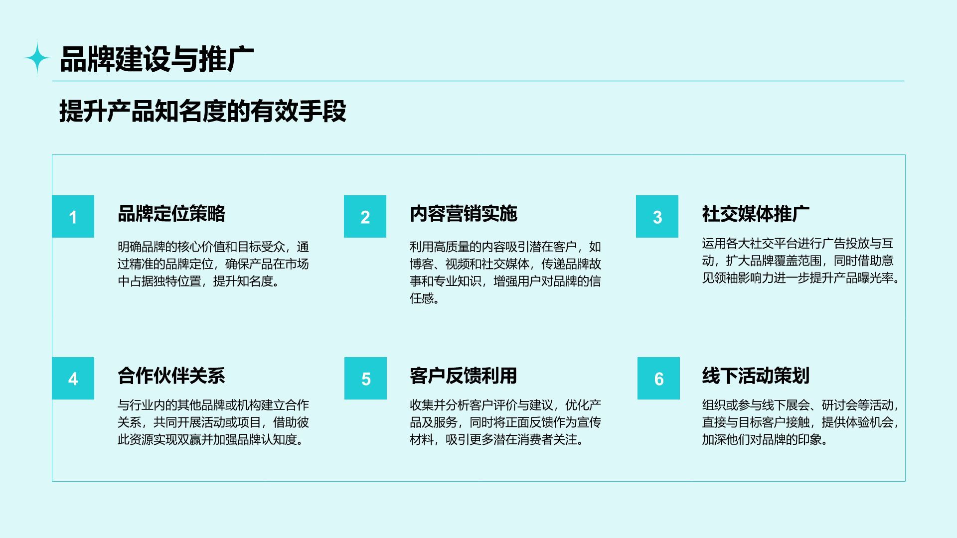蓝色简约风通用行业产品介绍PPT模板