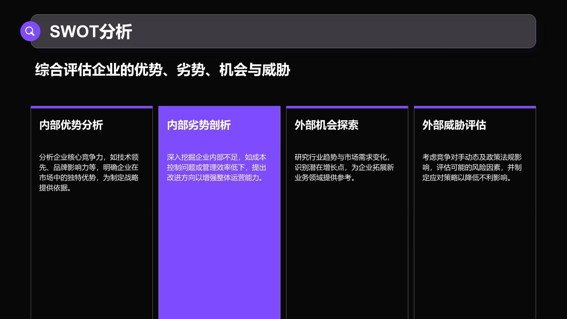 紫色商务风通用行业商业计划书PPT模板