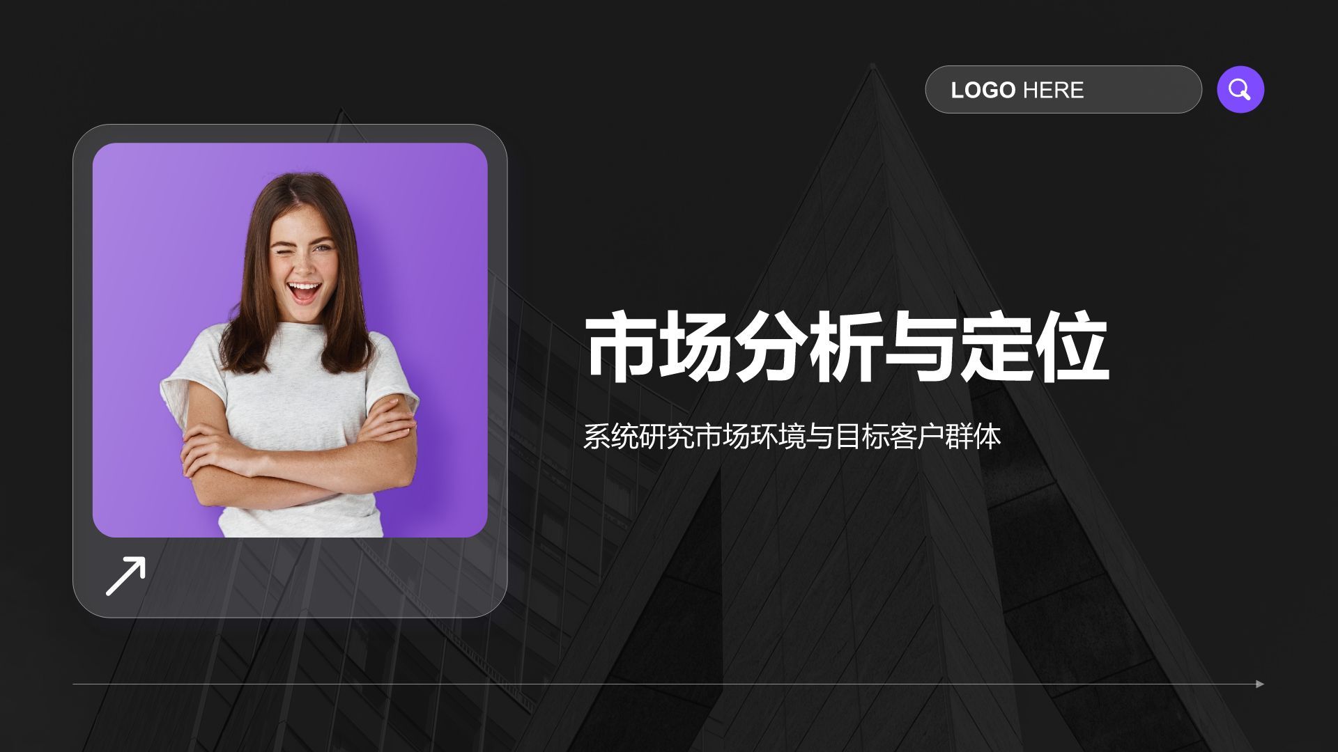 紫色商务风通用行业商业计划书PPT模板