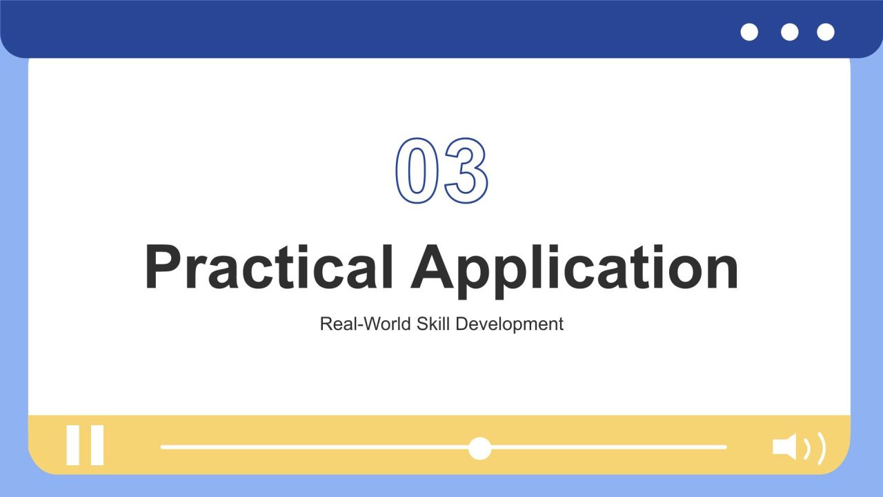 蓝色插画风做自己的勇气英语演讲PPT模板