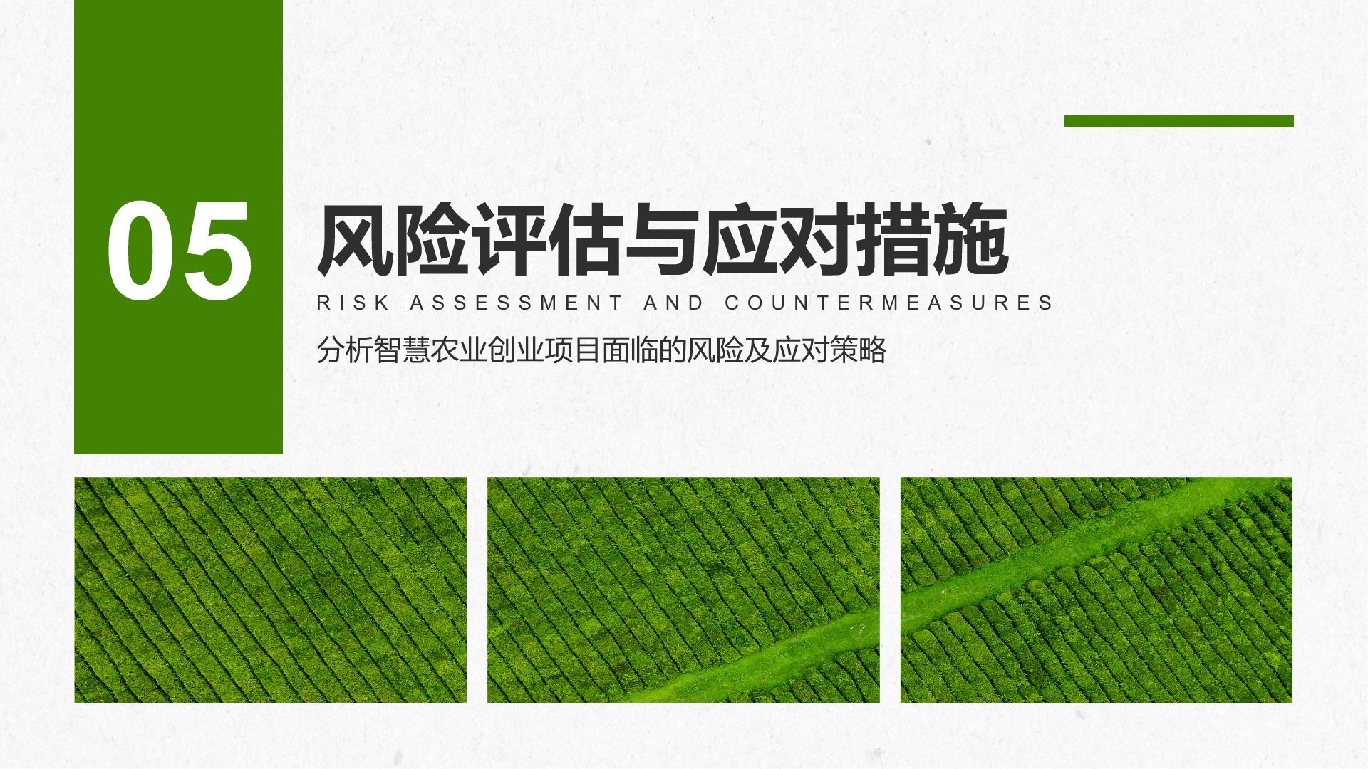 绿色商务风智慧农业创业计划书PPT模板