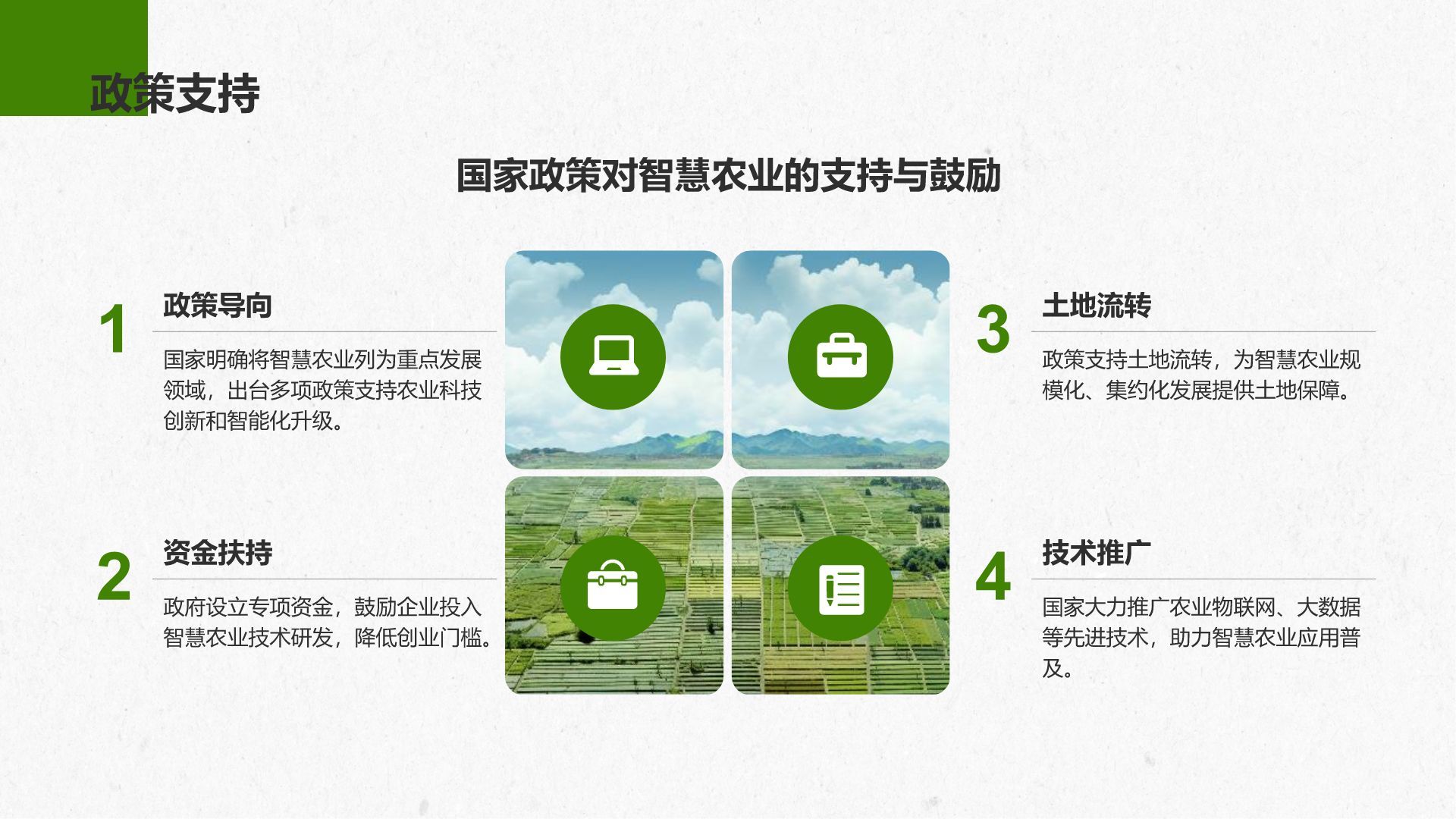 绿色商务风智慧农业创业计划书PPT模板