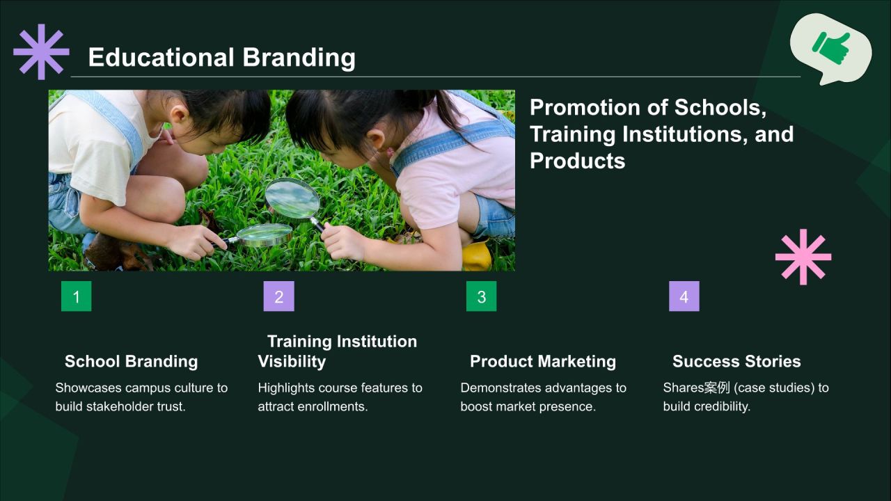 绿色插画风社交媒体对我们生活的影响PPT模板