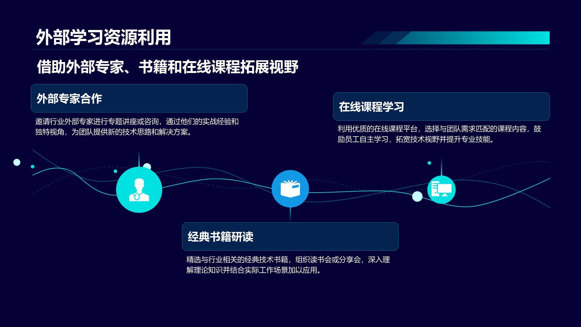 蓝色科技风通用行业IT技术工作计划PPT模板