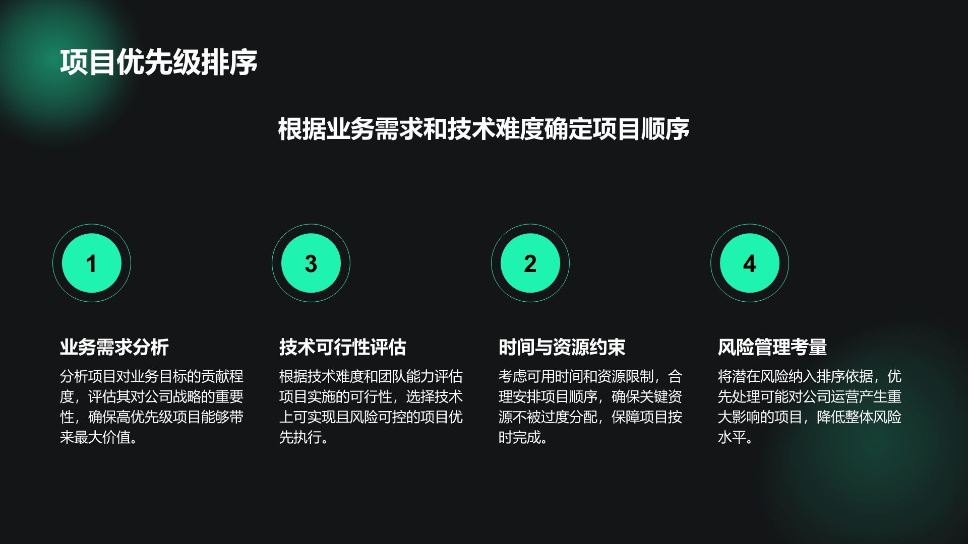 绿色科技风通用行业IT技术工作计划PPT模板