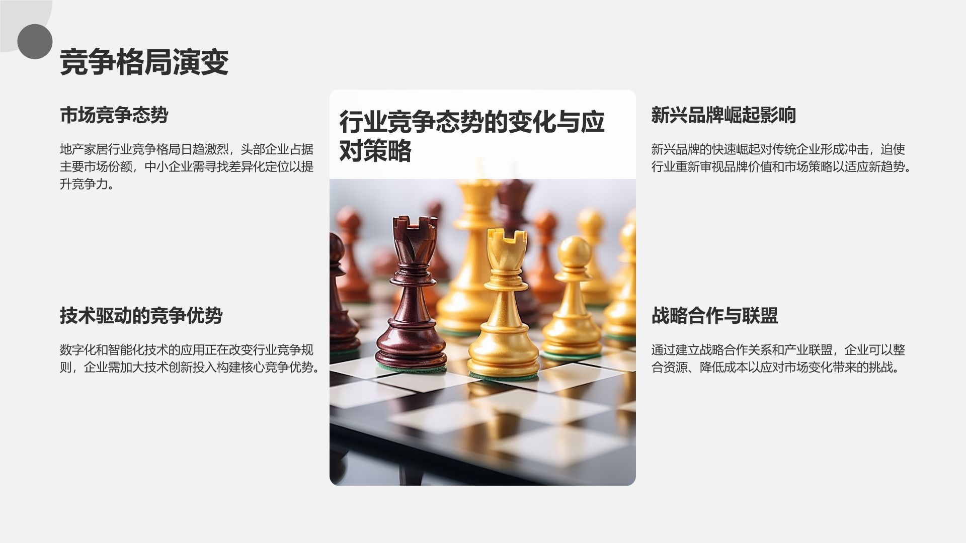 橙色商务风地产家居季度总结PPT模板
