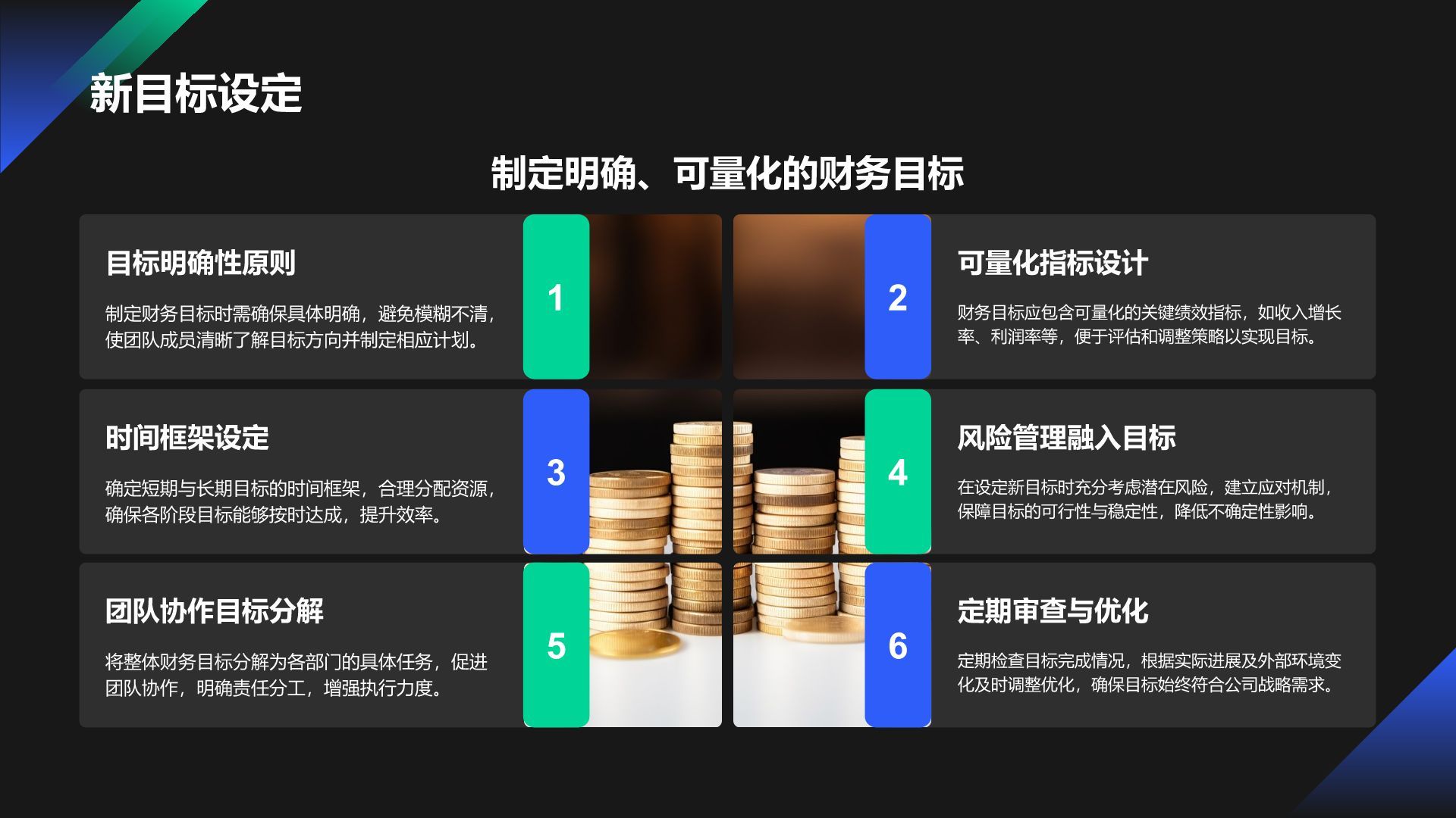 绿色商务风财务金融工作总结PPT模板